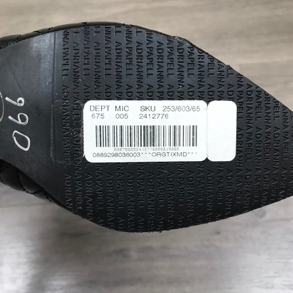 50% Off Sale! ADRIANNA PAPELL • Leather Sz 9 1/2M - Picture 8 of 12